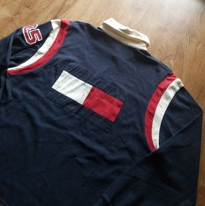 MENS VINTAGE TOMMY JEANS POLO LONG SLEEVE SHIRT